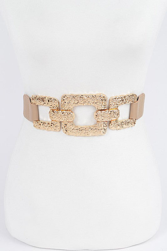 Multi Metal Nude Belt – Curvy Chic Plus Boutique display picture 2