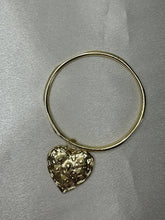 Heart Bangle with Charm