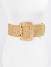 Rectangel Buckle Stretch Belt