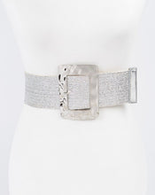 Rectangel Buckle Stretch Belt