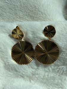 WP Gold Fan Earrings
