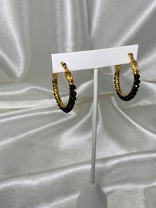 Black Beads Earrings