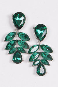 Green Crystals Earrings