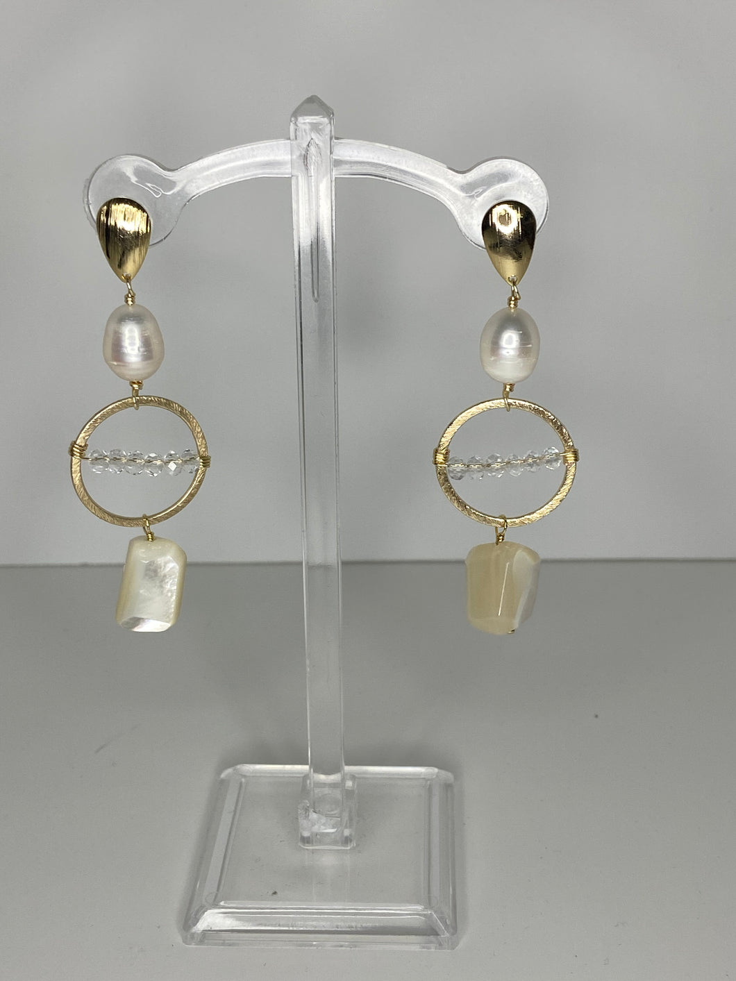 Pearl and Crystals Earrings WH