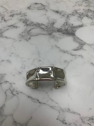 Hammered Silver Bangle