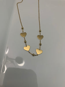 Stainless Steel Hearts Necklace