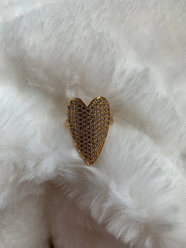 Pave Heart Ring