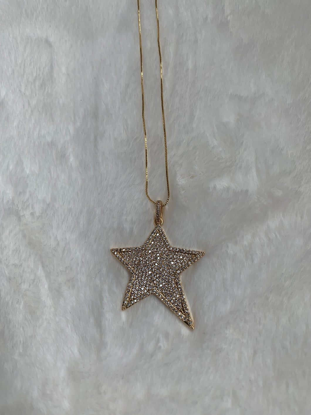 Pave Star Necklace